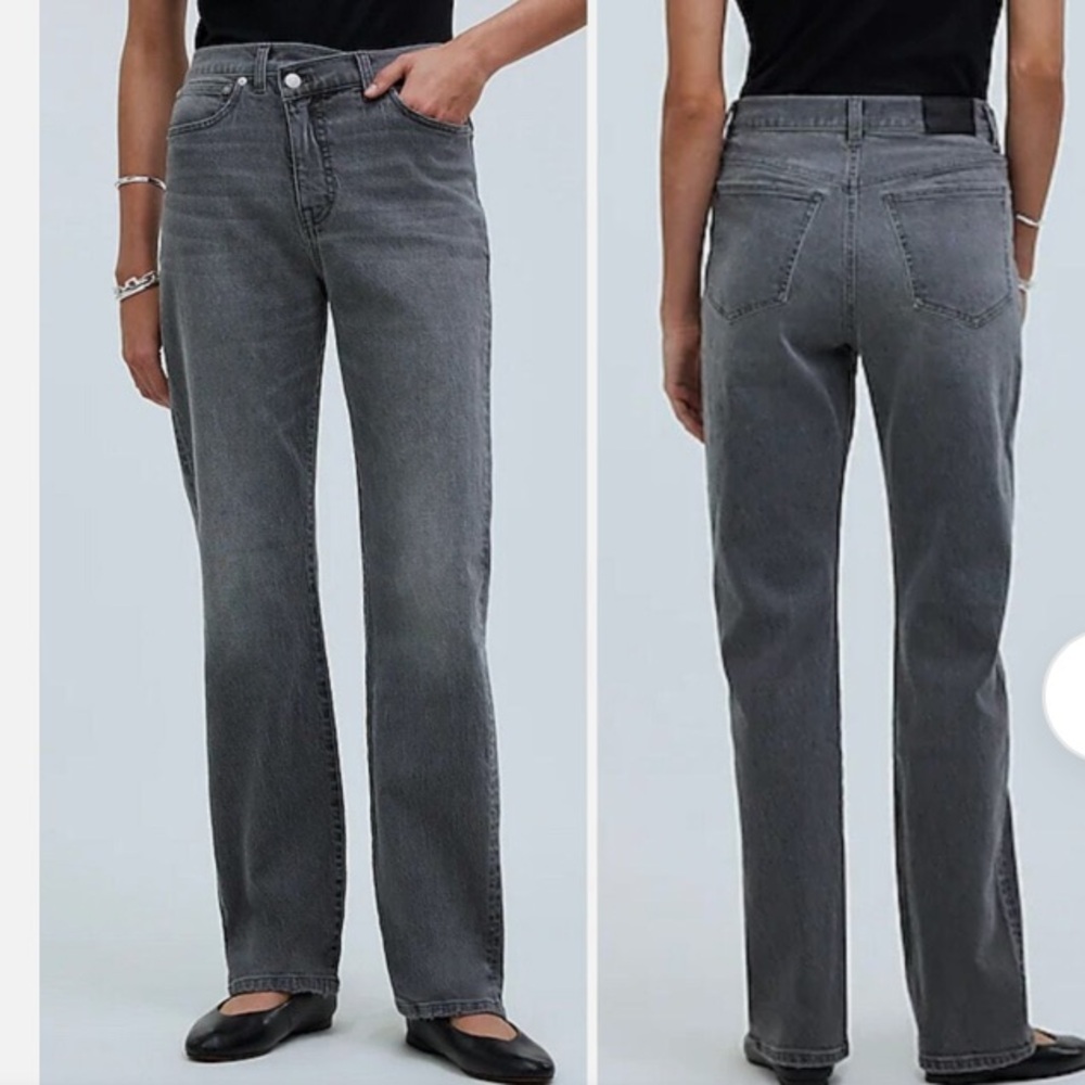 NWOT Madewell The 90’s Straight Jean In Burwick Wash Cross-Tab Edition Size 26